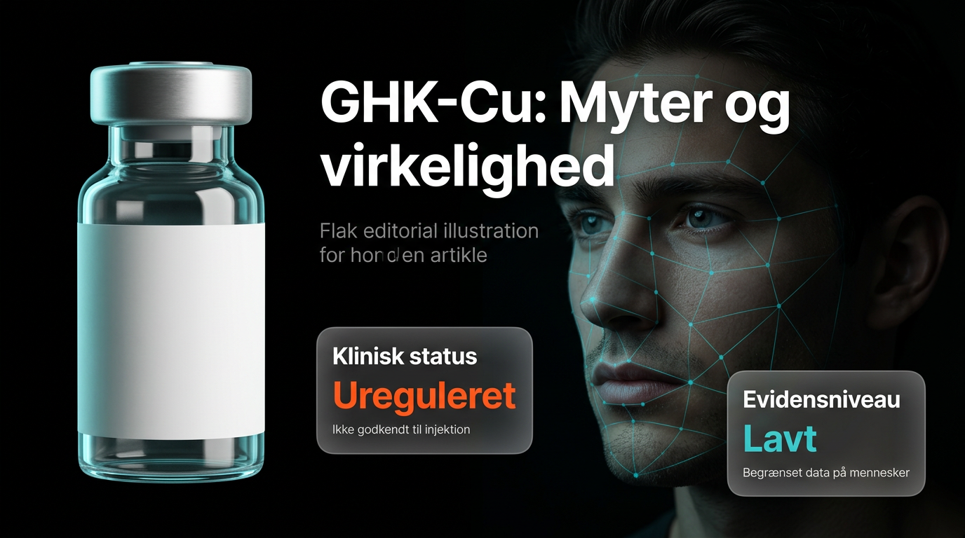 Mand der undersøger sin hudkvalitet i et spejl