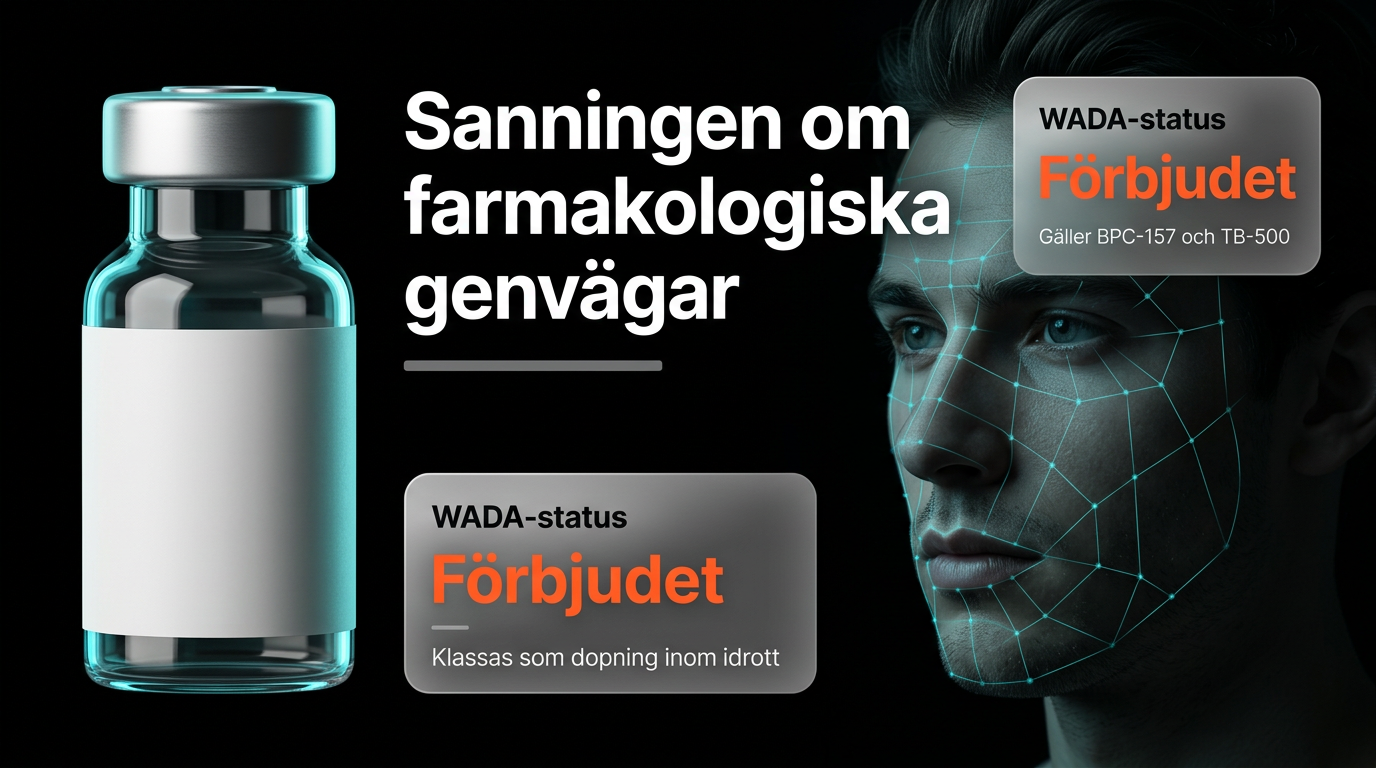 Man som granskar medicinska risker med peptider